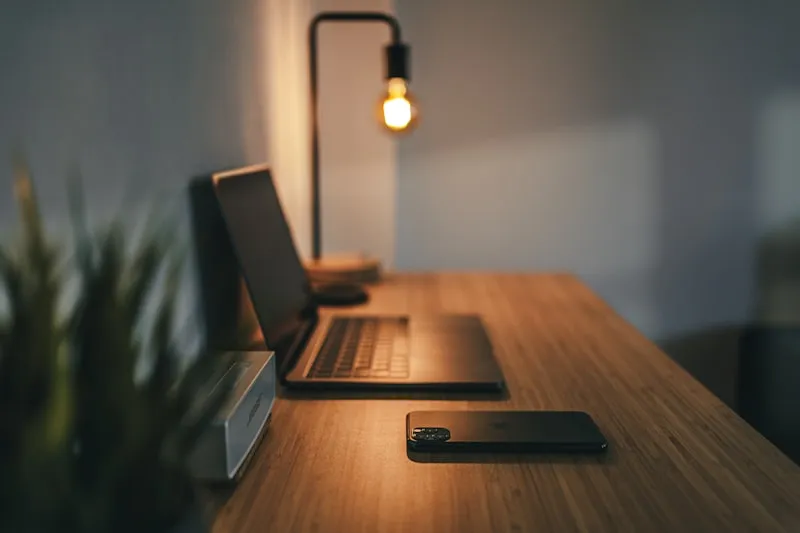 A modern home business workspace
